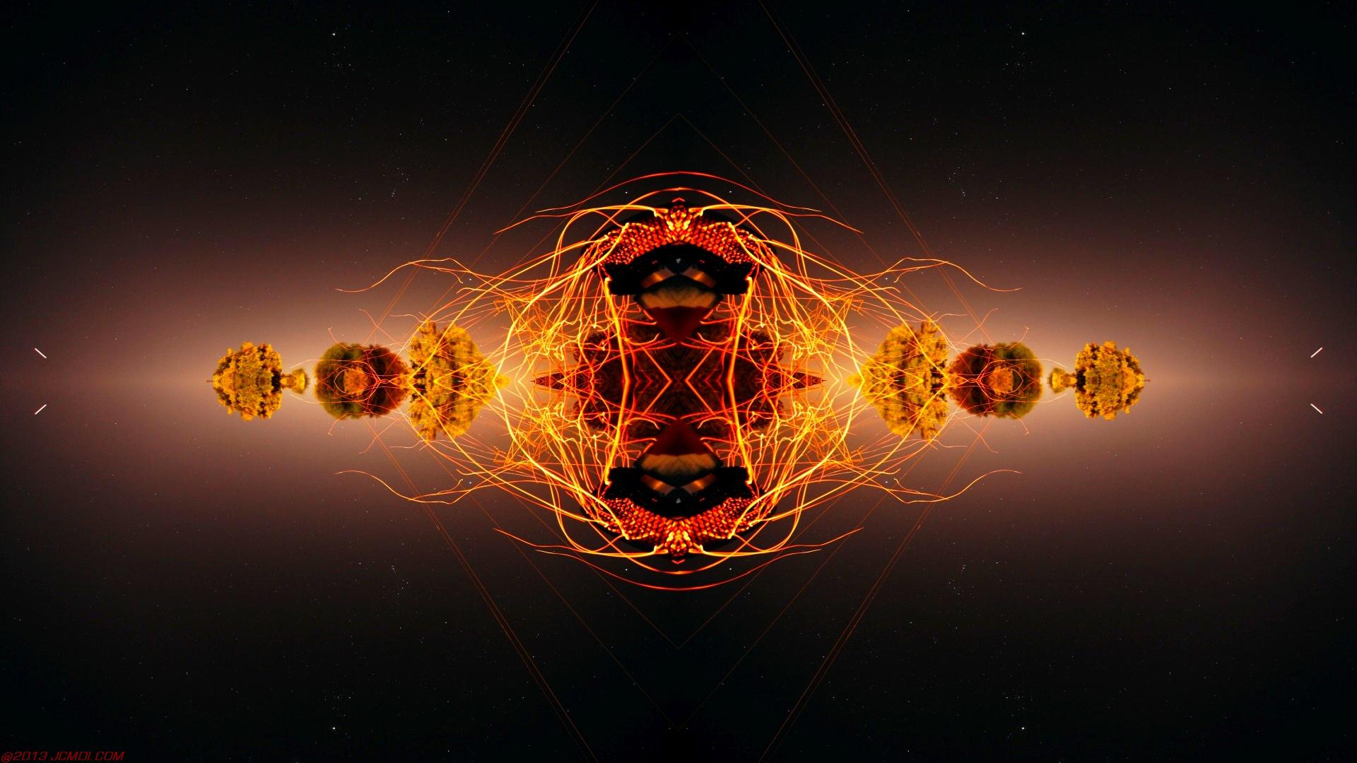 Chimney Sparks Abstract Artwork Timelapse Still Images